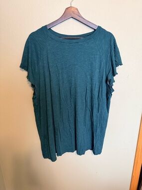 torrid Teal Short Sleeve Crewneck Tee